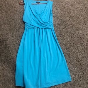 aqua blue dress